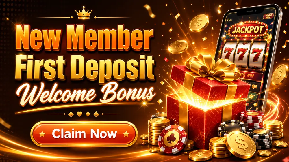 New Member First Deposit Welcome Bonus promotion