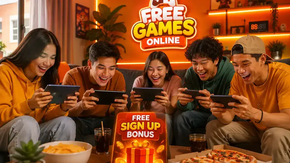 play online games with free sign up bonus